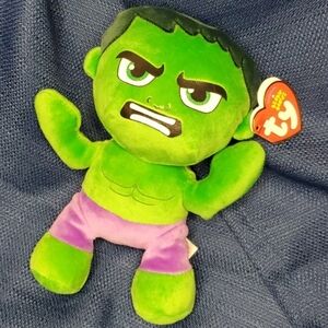 Marvel Hulk Ty Beanie Babies‎ Raccoon Plush Toy